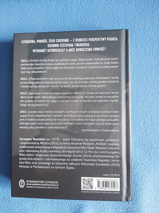 Szczepan Twardoch "Wieloryby i ćmy. Dzienniki" (jak nowa!)