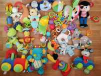 Мягкие погремушки пищалки шуршалки Fehn Babydream Sigikid Fisher-price