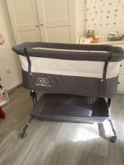 Berço Com Cesto Luxury Cinza Kinderland