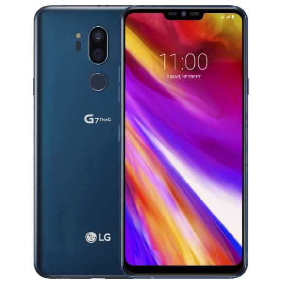 Смартфон LG G7 ThinQ G710 4/64GB Blue 6.1" 1SIM Type-C 3000 mAh