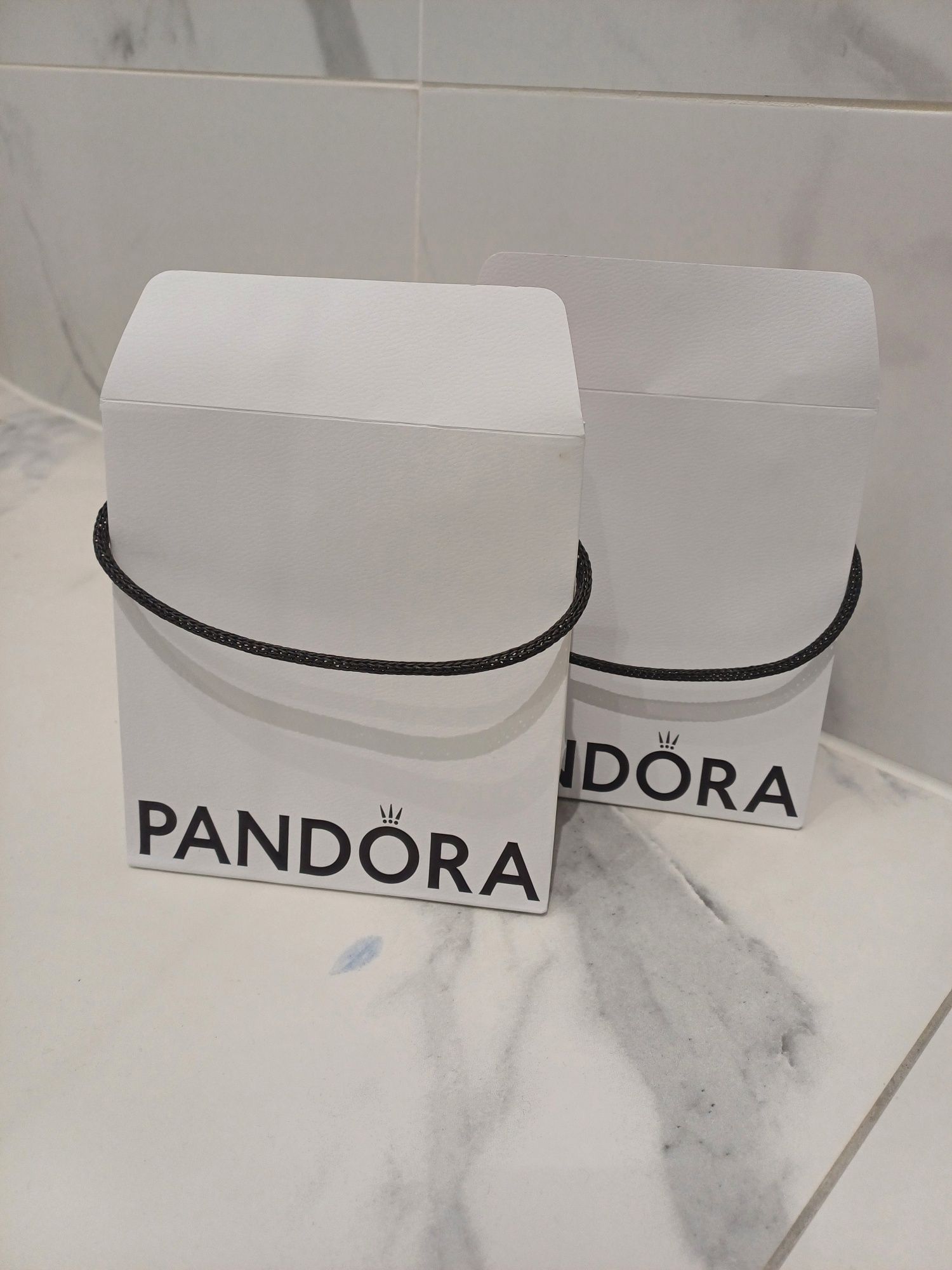Pandora zestaw 2szt mała papierowa torebka zakupowa prezentowa koperta