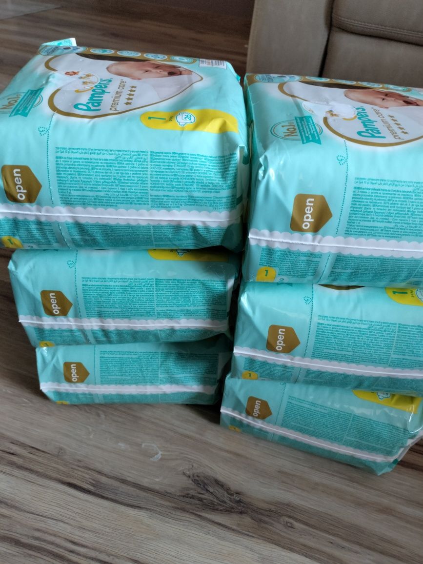 6 x Pampers premium care 1