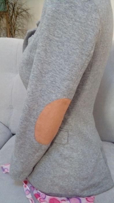 żakiet marynarka szara miękka H&M