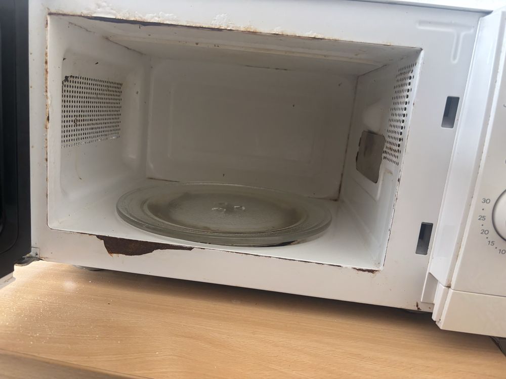 Microondas com defeito