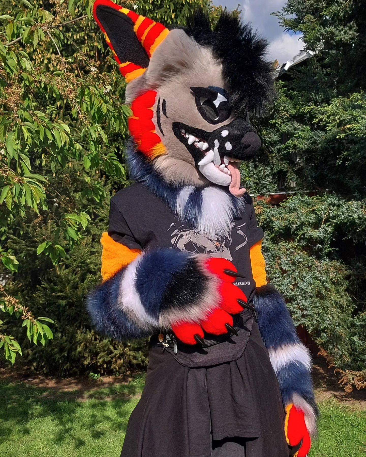 Fursuit furry mini partial głowa łapy ogon rękawy