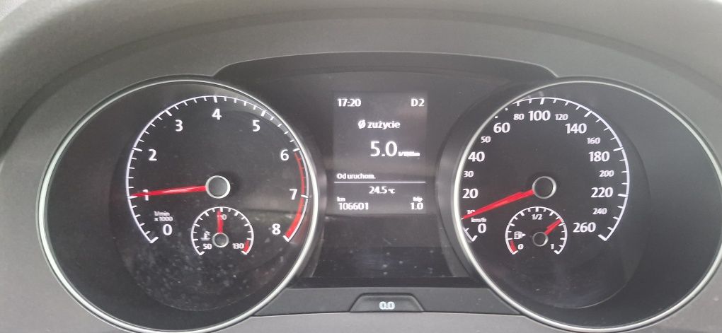 Volkswagen Golf VII Sportsvan DSG, AUTOMAT 1,2 TSI, 2015 rok, czarny
