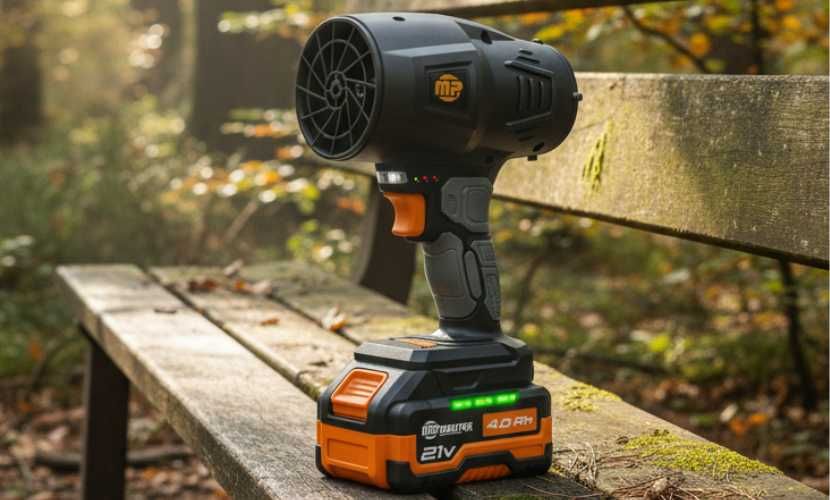 Mocna dmuchawa akumulatorowa do liści MAJSTER PRO Turbo Jet 800W 4Ah