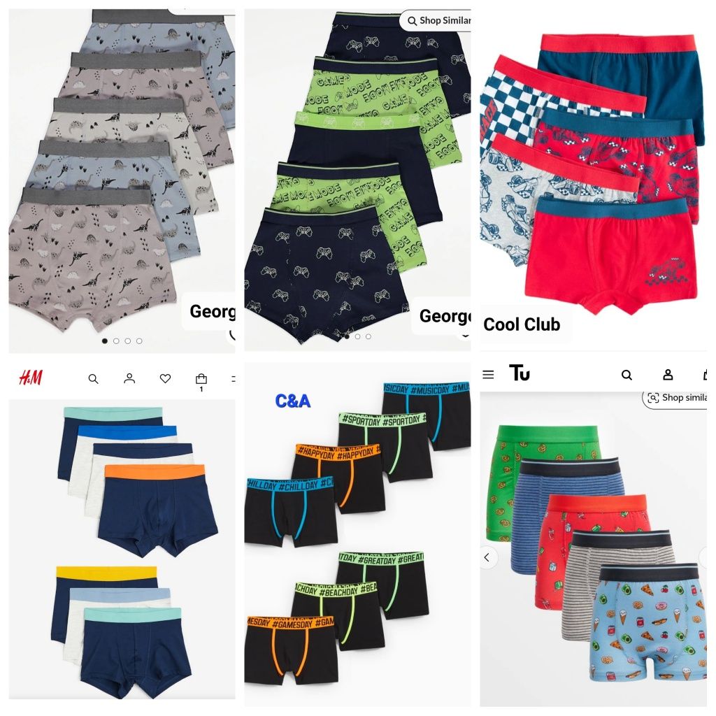 Трусы-боксерки для мальчика боксеры шортами  C&A, Tu, Matalan,  George