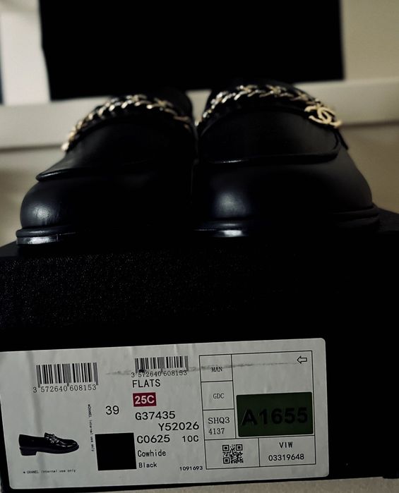 Мокасины Chanel оригинал 39 размер новые