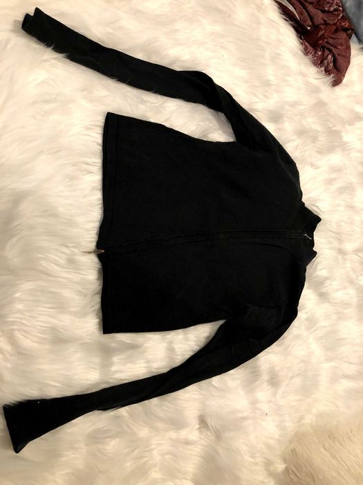 casaco preto zara tamanho 12