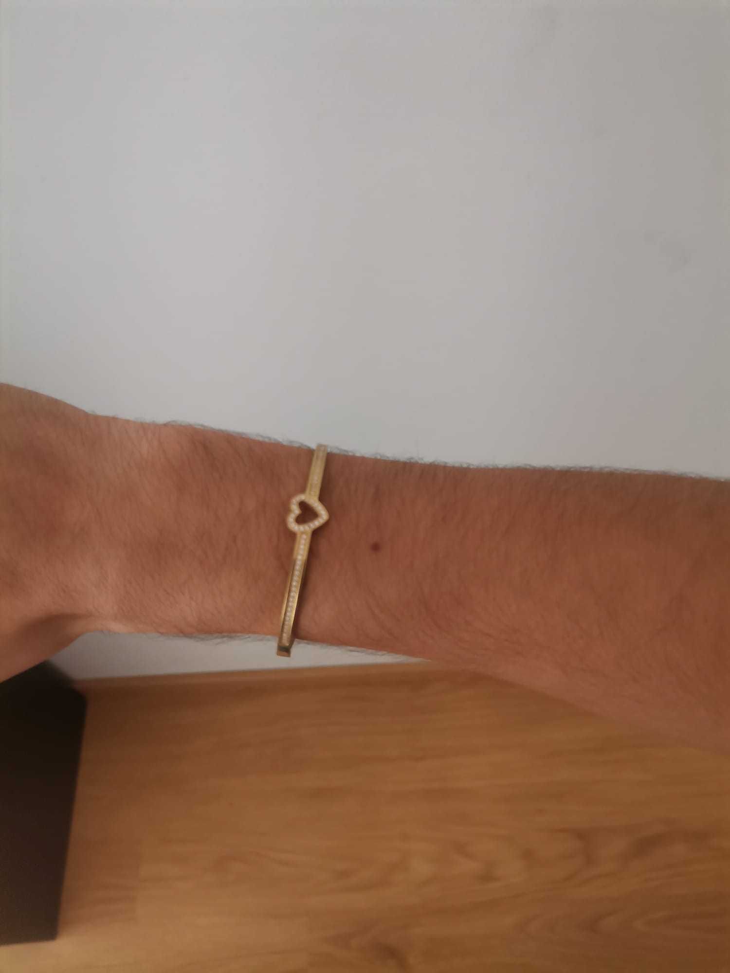 Pulseira Nomination Dourada com Coração de jóias