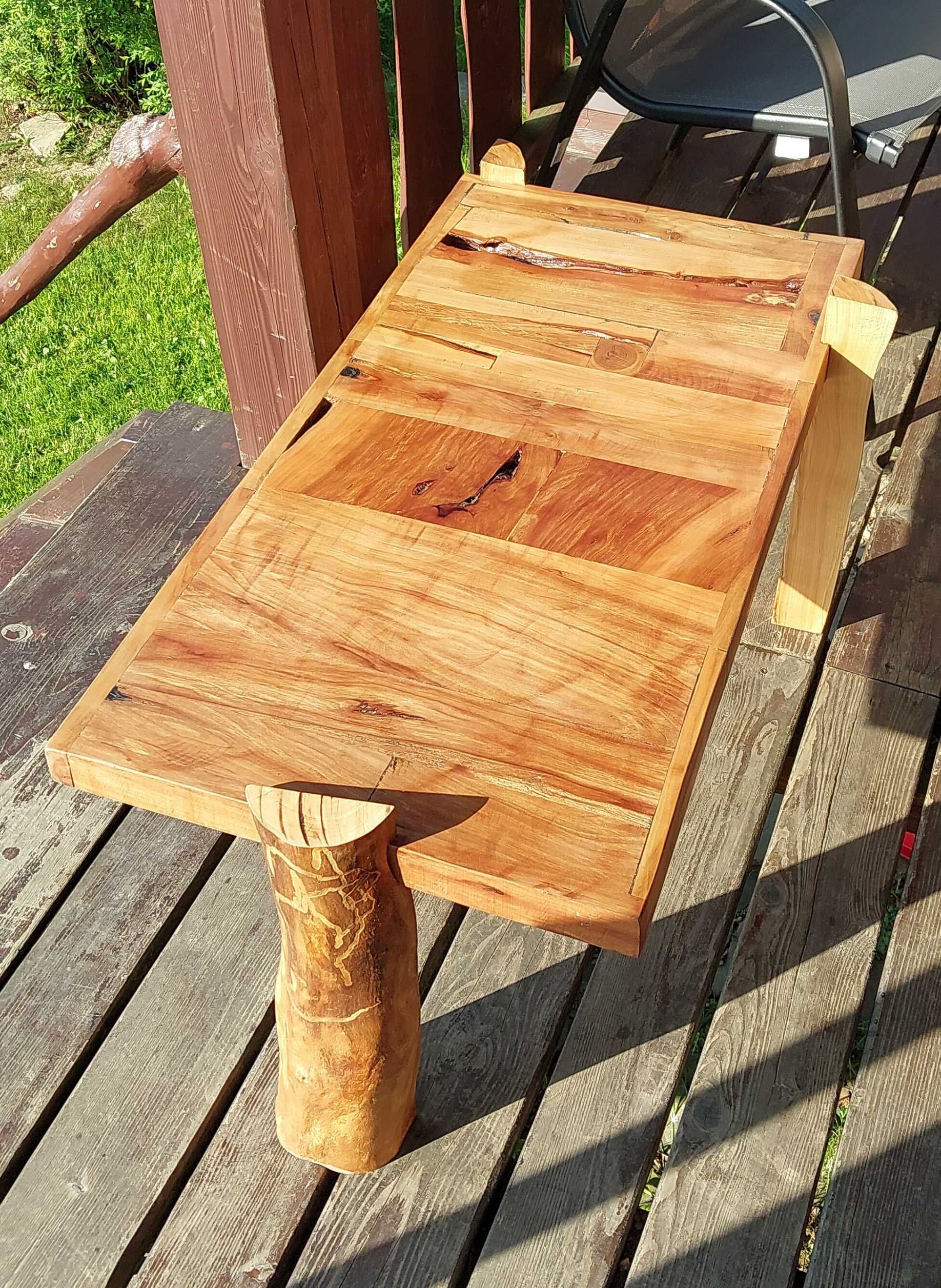 Stolik stół kawowy drewniany ręczna robota