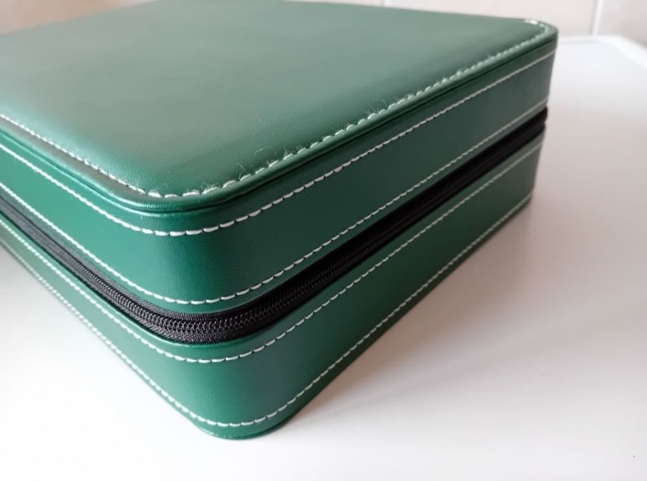 Caixa Estojo 10 Relógios Seiko Omega Cauny Breitling Tissot Iwc Oris