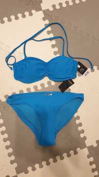 OKAZJA NOWE Bikini niebieskie 36 S strój kąpielowy damski niebieski 36