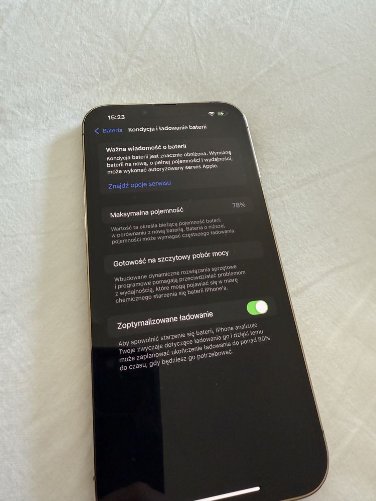 iPhone 13 Pro Max 256GB 78% bateri