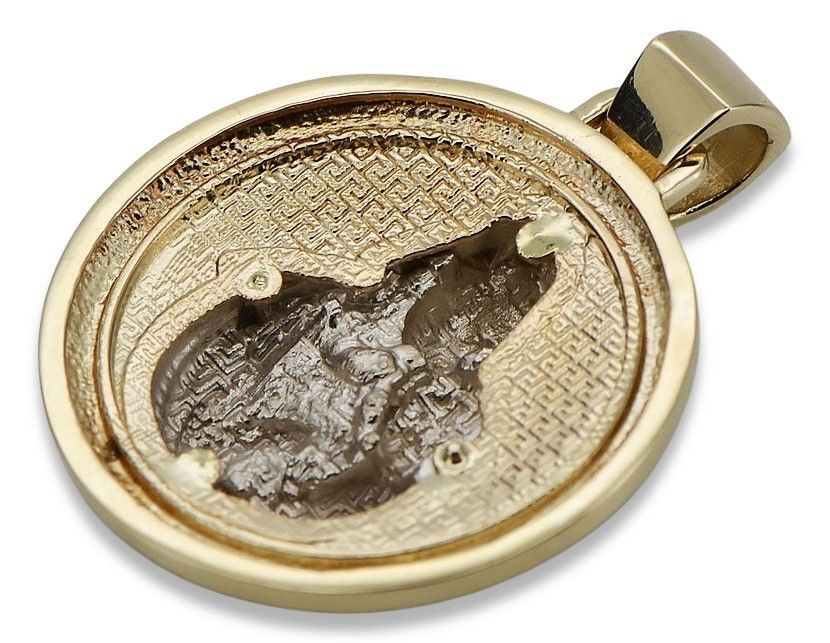 Złoty medalik ikona 14k 585 zawieszka Bozia pm027yw (unisex) Wrocław
