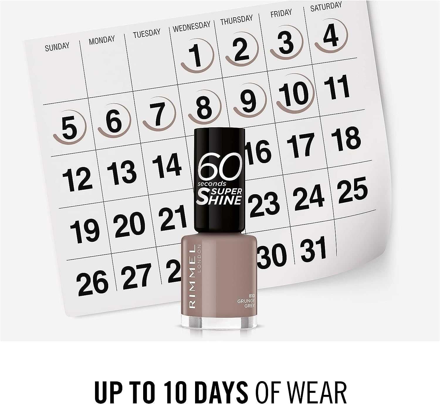 Rimmel 60 Seconds Lakier - 810 Grey