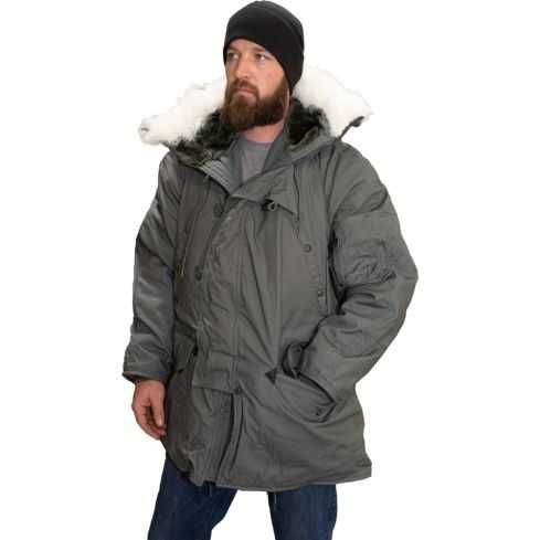 Парка Зимняя Тёплая N-3B MEDIUM Аляска США ОРИГИНАЛ Шерсть Милитари