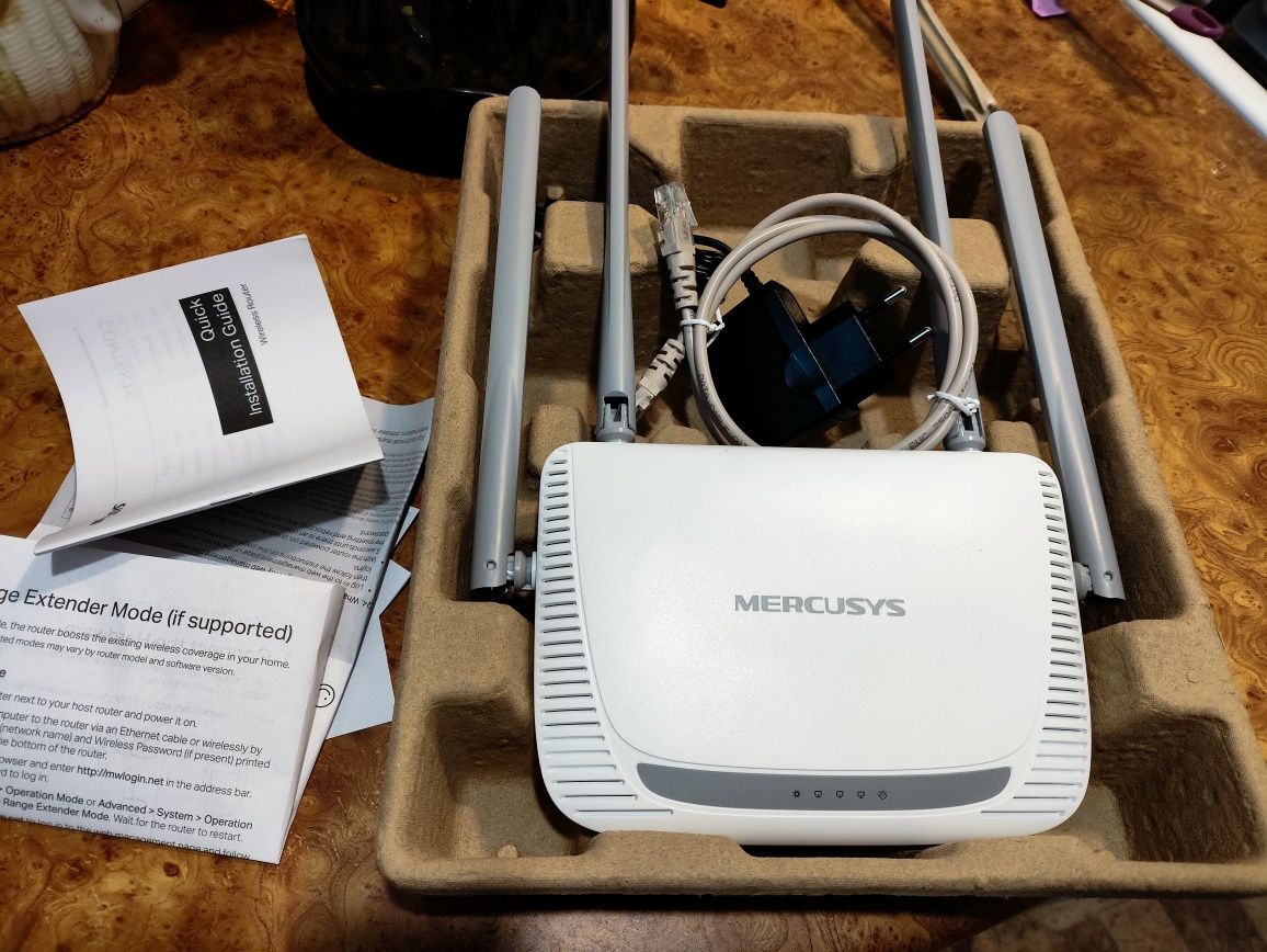 Маршрутизатор Mercusys MW325R WiFi4 / N300 / 100Мбіт/с / 2x2 MIMO / 4