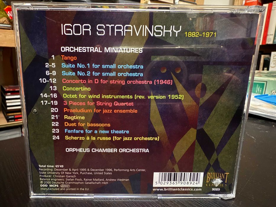 Stravinsky – Orchestral Miniatures – Orpheus Chamber Orchestra