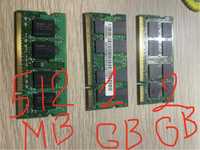 DDR 2 512 Mb 1 GB 2 GB