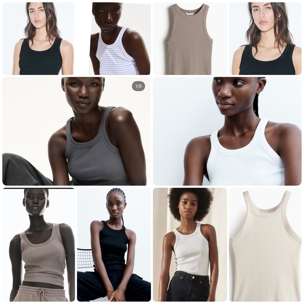 майка в рубчик H&M XS,S,M,L