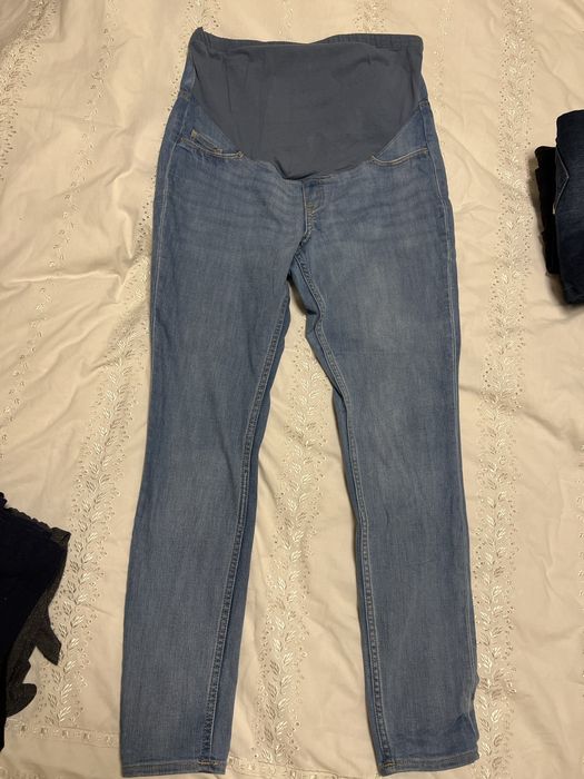 Блакитні джинси для вагітних, розмір Л