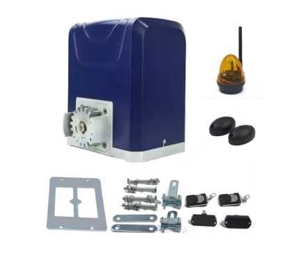 Napęd bramy przesuwnej 4GATES 370W/800kg z Wi-Fi, lampa Led z anteną