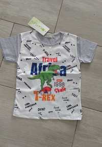 Koszulka dla chłopca Dinozaury r128