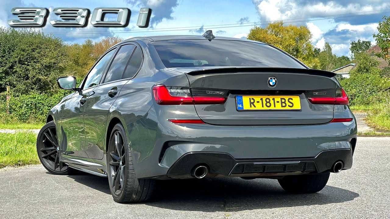 Дифузор чорний глянець на BMW 3 Series G20 18-22 р M340i M330i