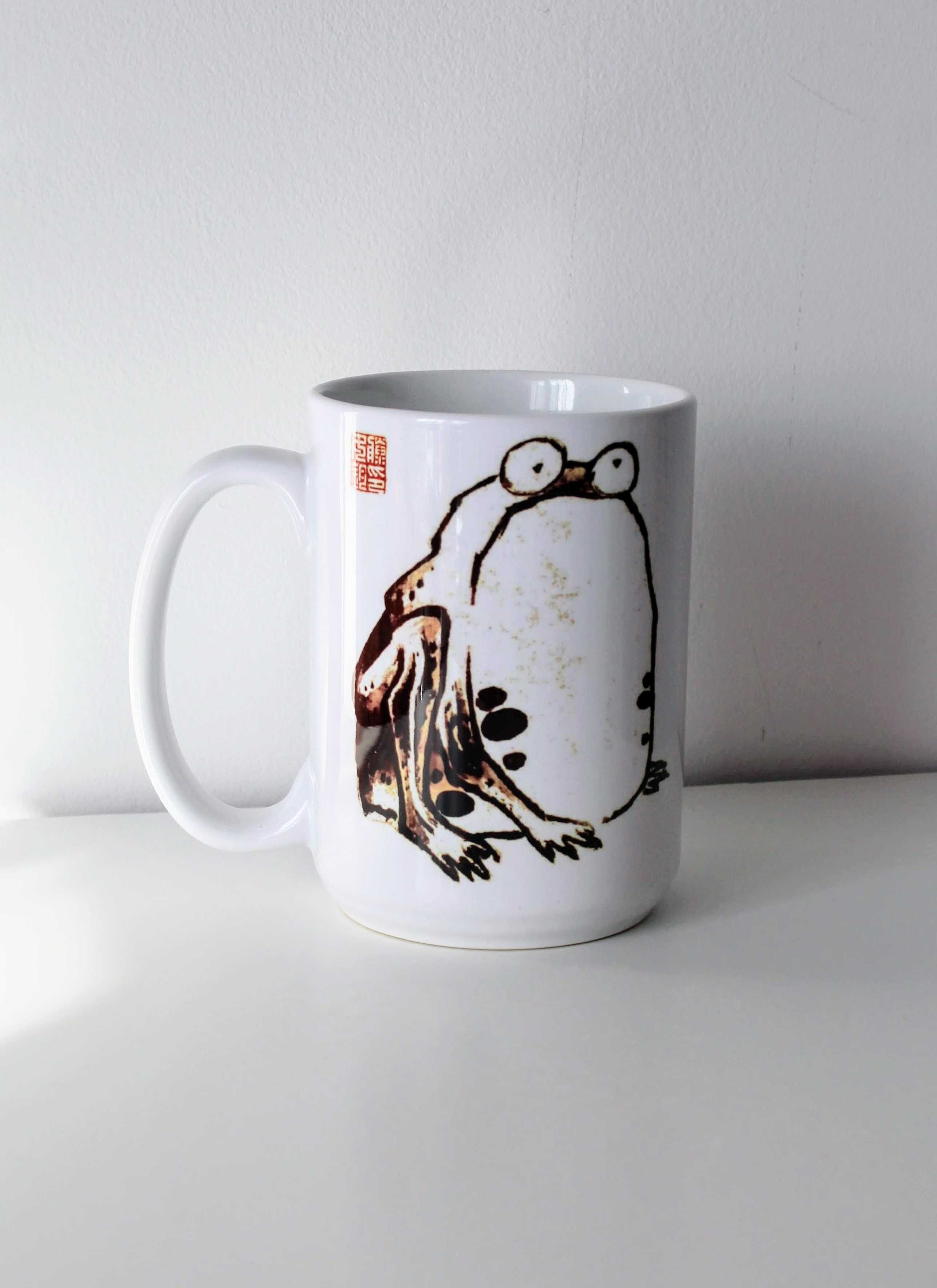 Kubek Żaba Matsumoto Hoji, japońska żaba, Grumpy frog, Duży kubek