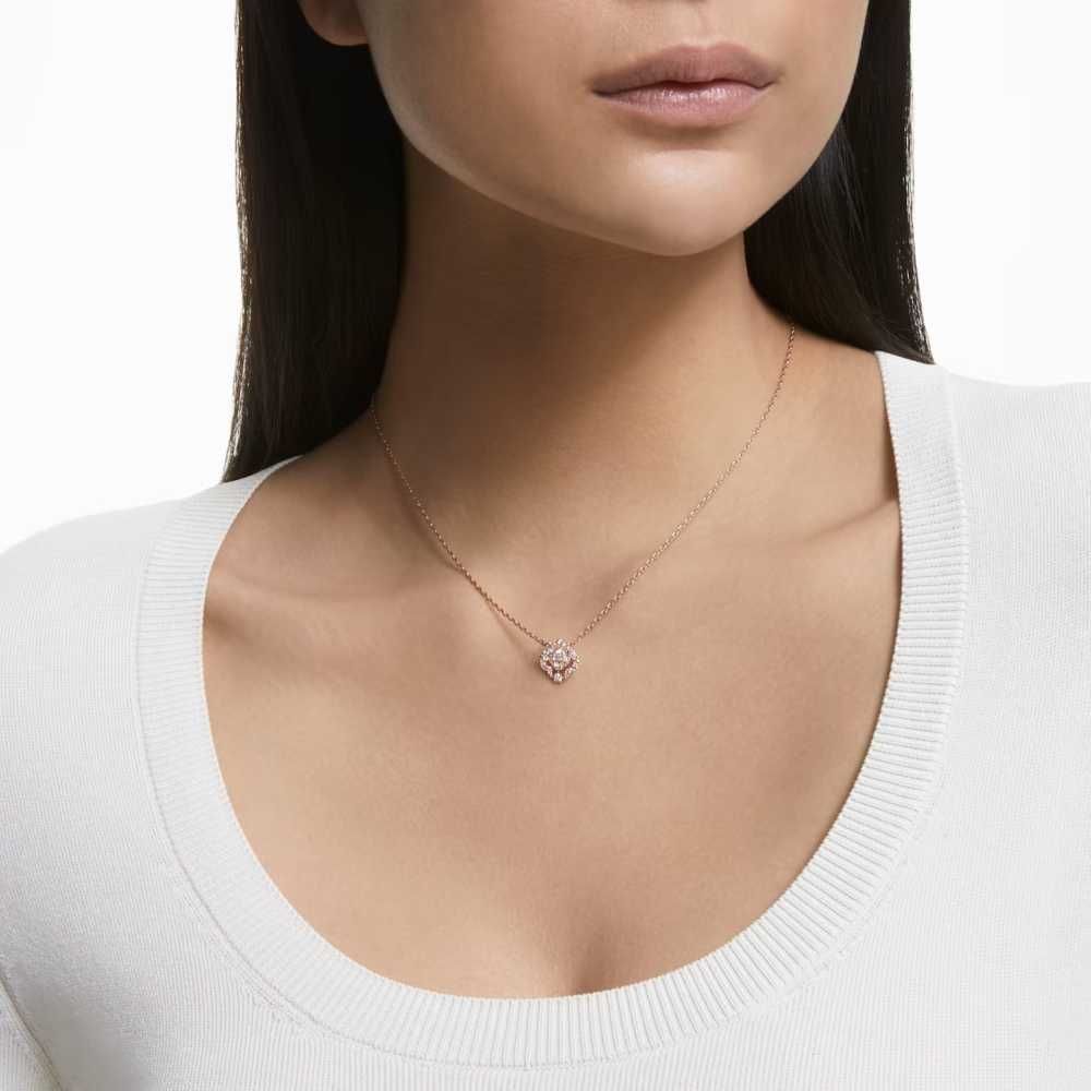 Naszyjnik Swarovski - Sparkling DC White, Rose Gold