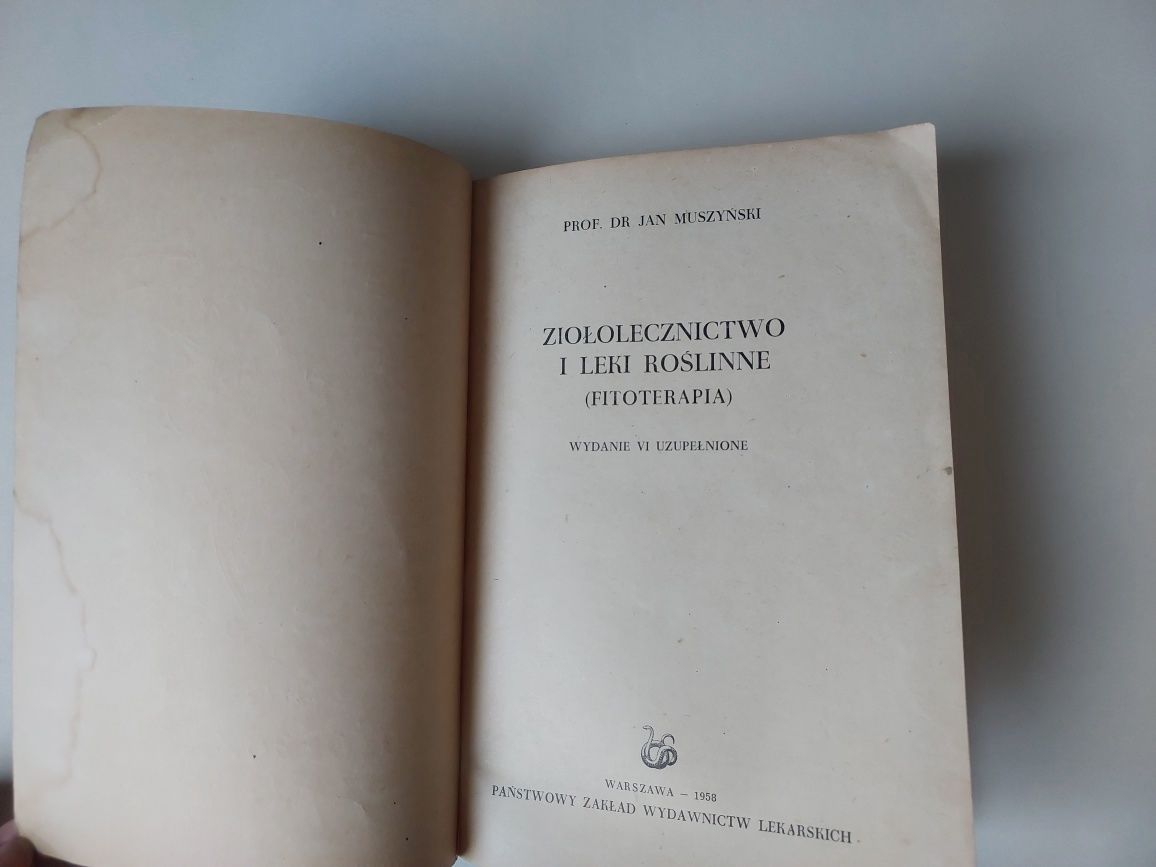 Jan Muszyński - Ziołolecznictwo i leki roślinne Fitoterapia