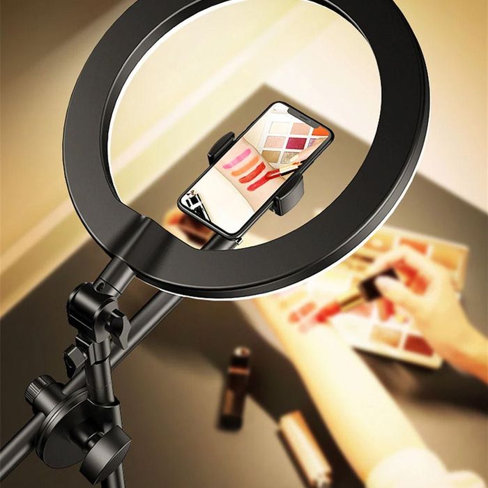 Штатив-журавель для телефону з кріпленням під лампу 35-60см, HA-19