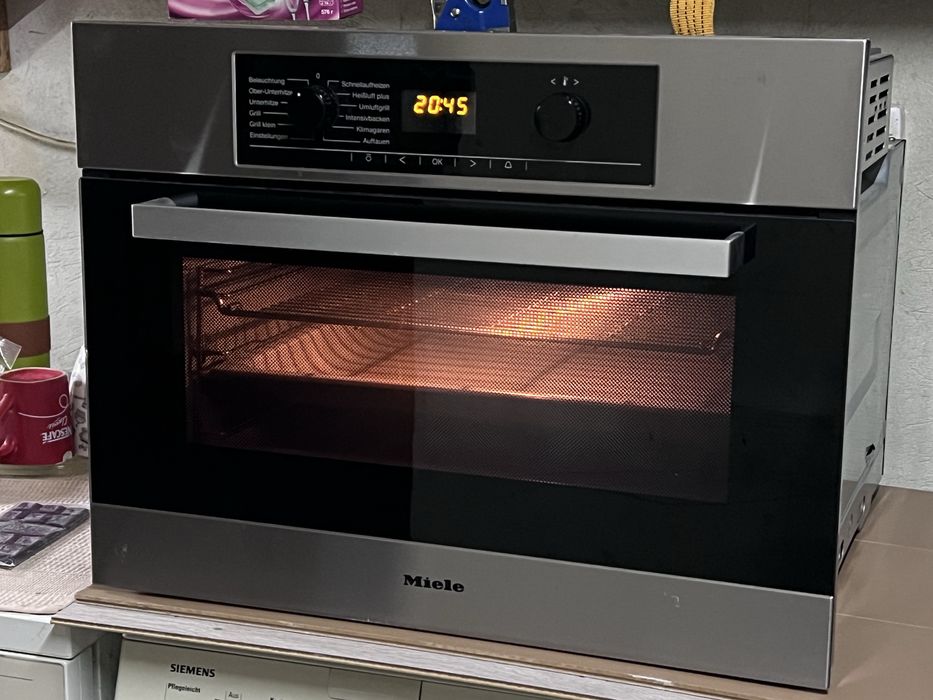 Духовка Miele вбудована духова шафа 45 см висота