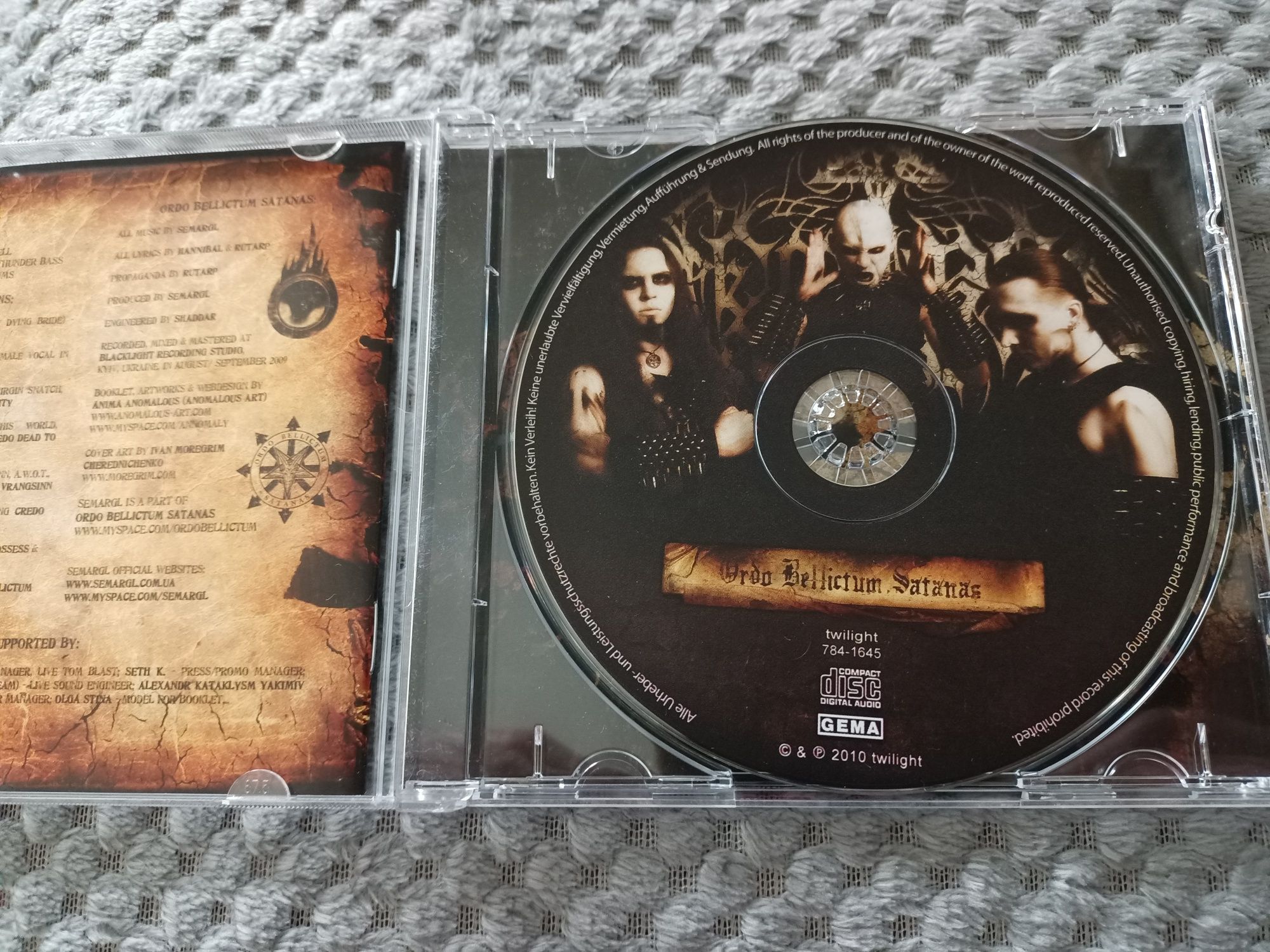 Semargl - Ordo Bellictum Satanas (CD, Album)(Rock&Roll,Industrial,Blac
