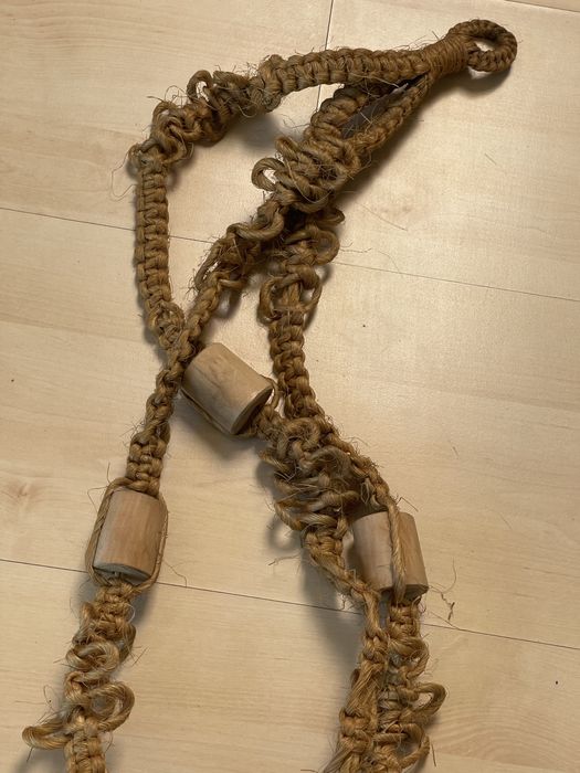 Kwietnik podwieszany pleciony recznie