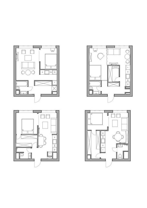 Дизайнерське планування квартири, будівельні креслення
