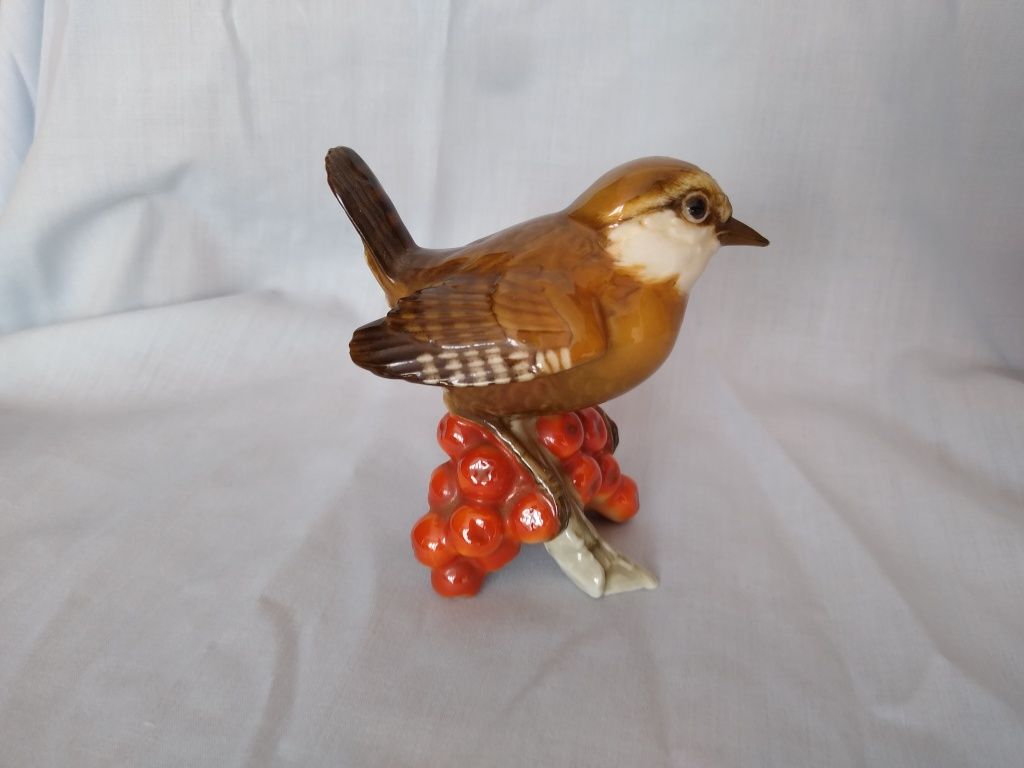 Hutschenreuther figurka porcelanowa ptak strzyżyk