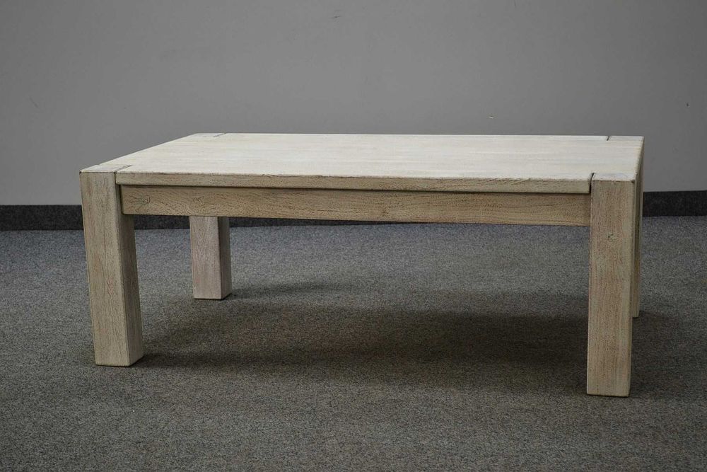 ŁAWA 120×70 cm, drewniana, akacja bielona, II gat. -60%
