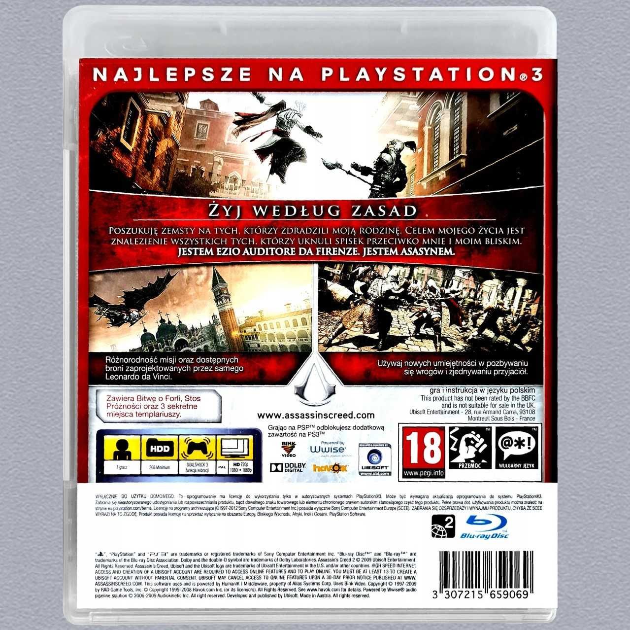 Assassins Creed II GOTY PL Ps3 Polskie Napisy 2 Polska Okładka
