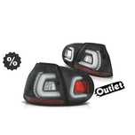 R145311C1 FAROLINS TRASEIROS LED VOLKSWAGEN VW GOLF 5 MK V 03-08 PRETO