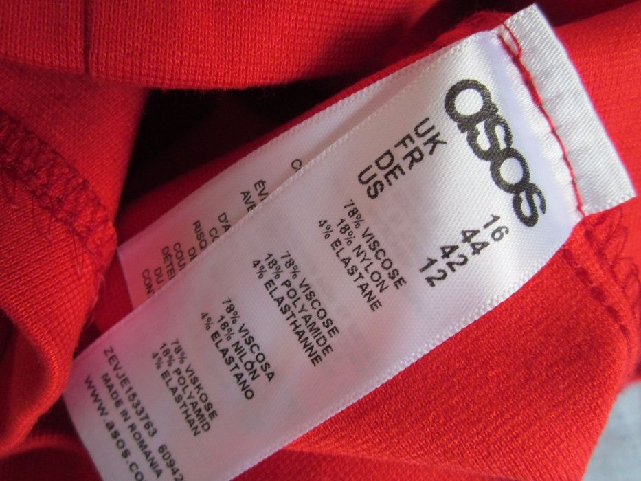 Asos czerwona sukienka L XL