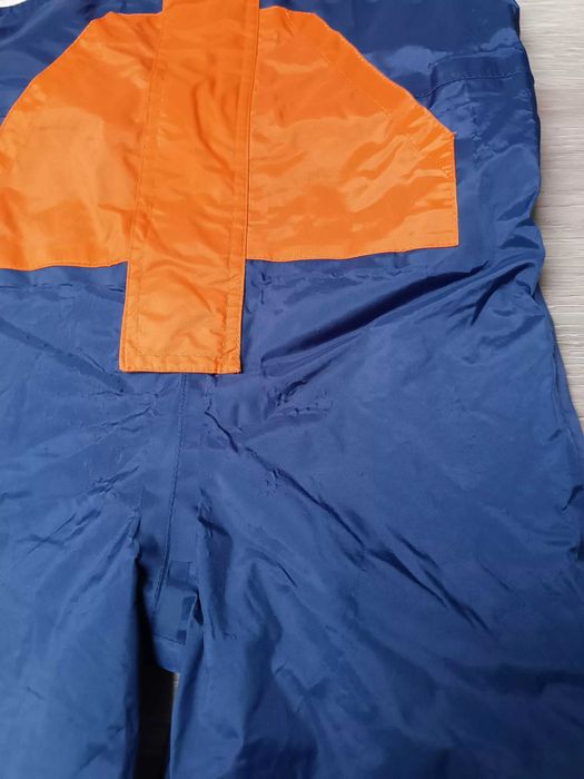 Spodnie deszcz granatowe szelki suwak odblaski 'Movement session' 92