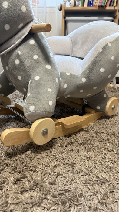 Кінь-гойдалка 2в1 Kinderkraft Grey