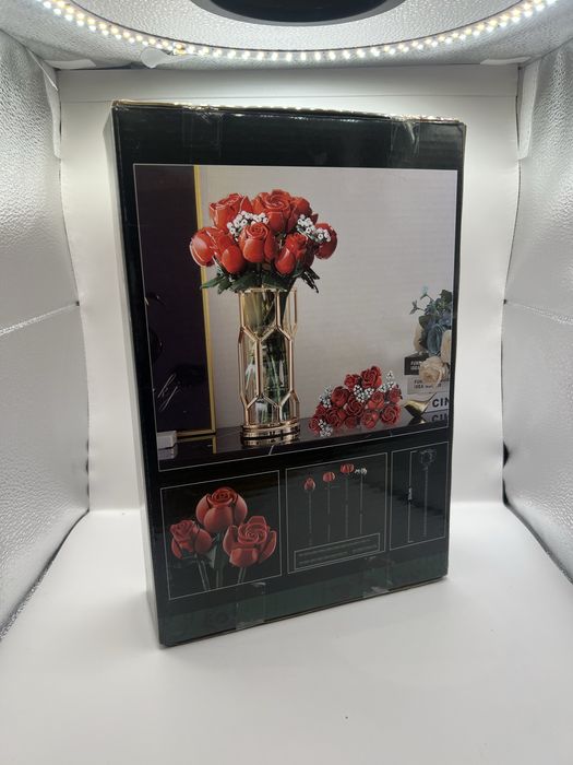 NOWY Zestaw Róż Klocki 822 elementów Prezent dla dziewczyny