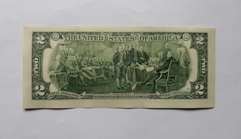 Банкнота 2 доллара США 2003 год