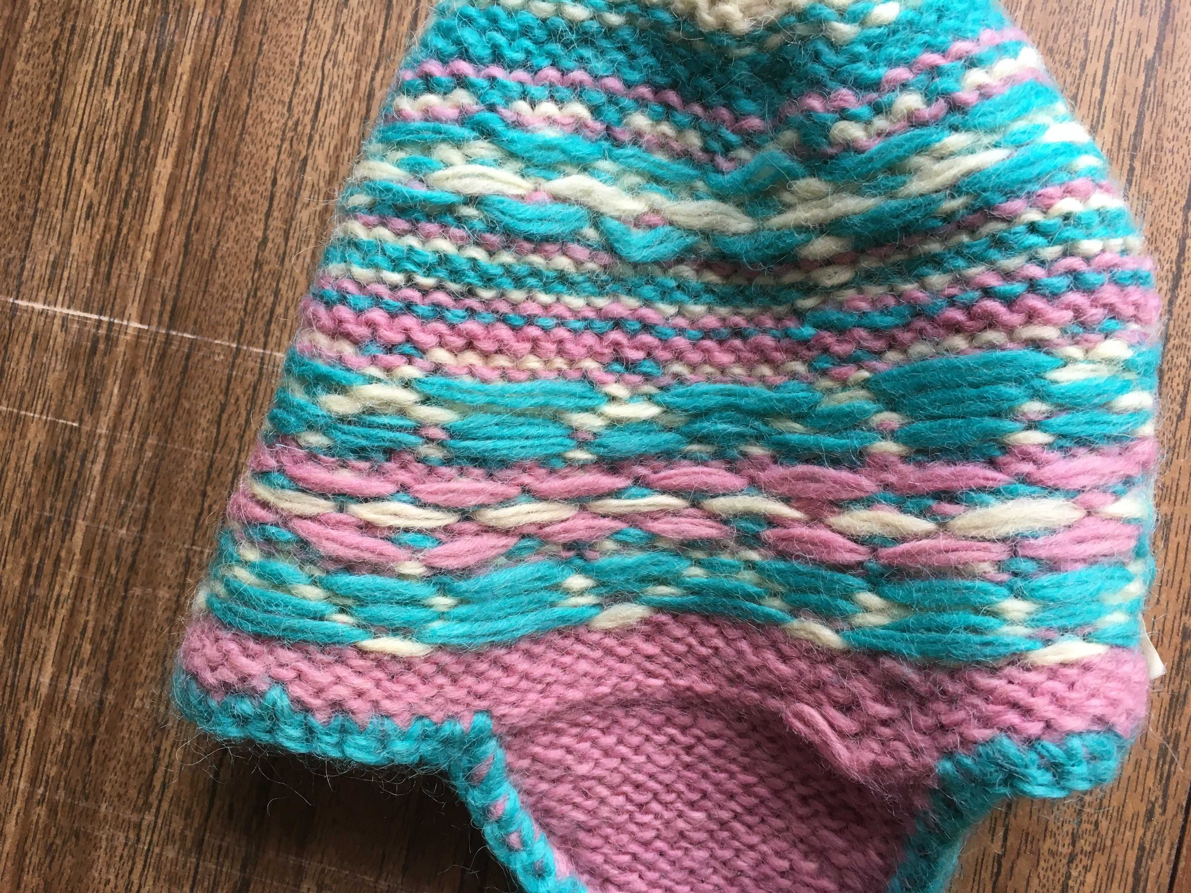 Шапка вязаная р 55-56 (Непал)  Handmade