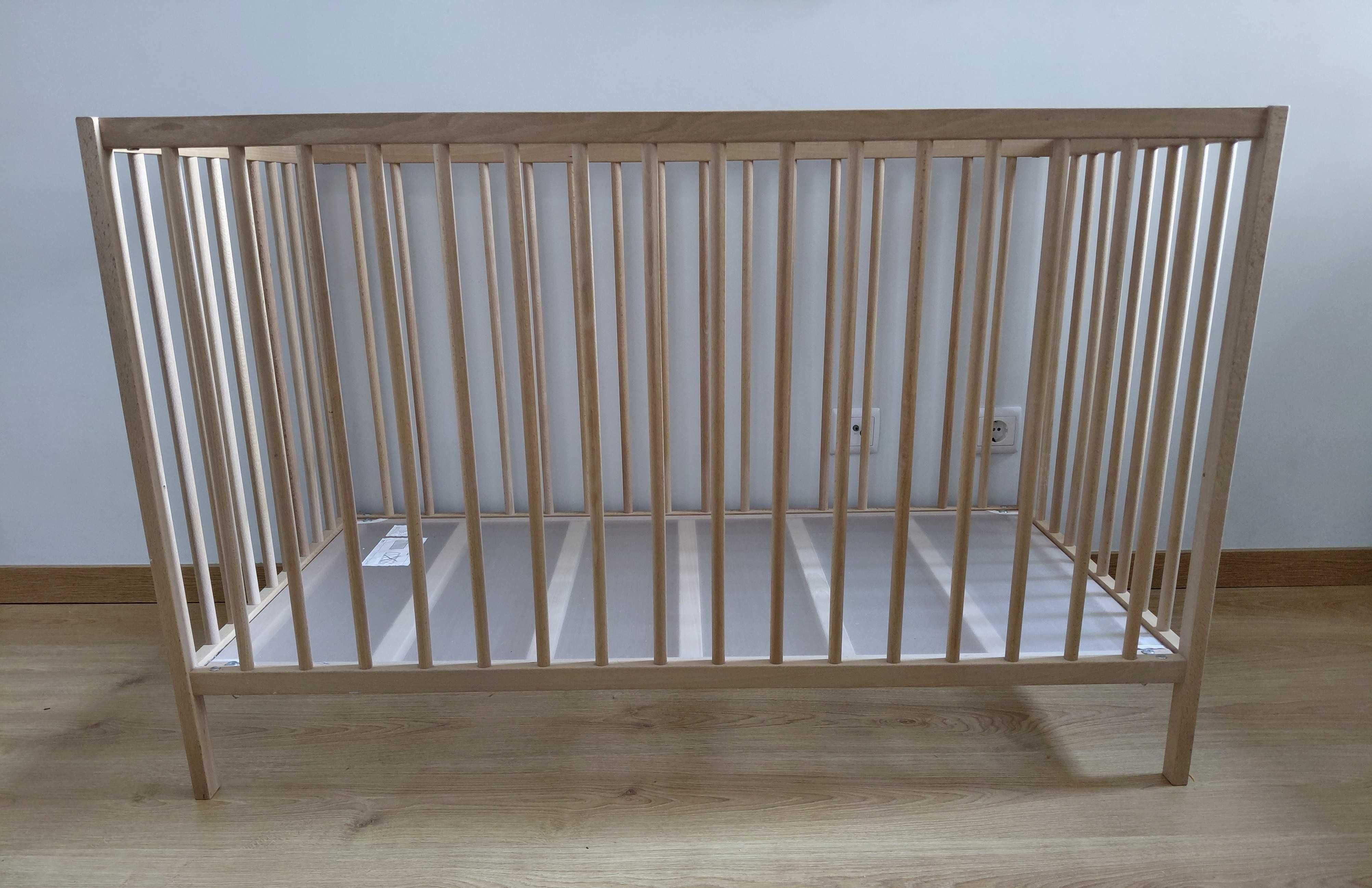 Berço em faia 60x120 cm IKEA