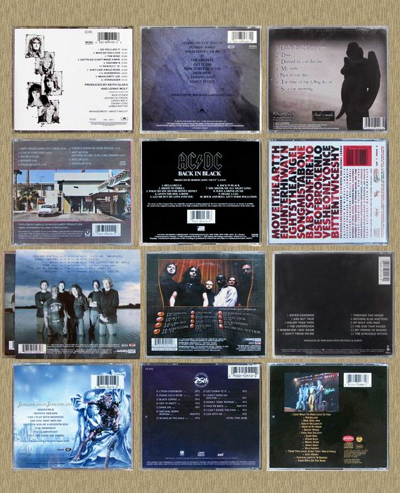 CD Kingdom Come, AC/DC, Threshold, Metallica, Humble Pie  и др
